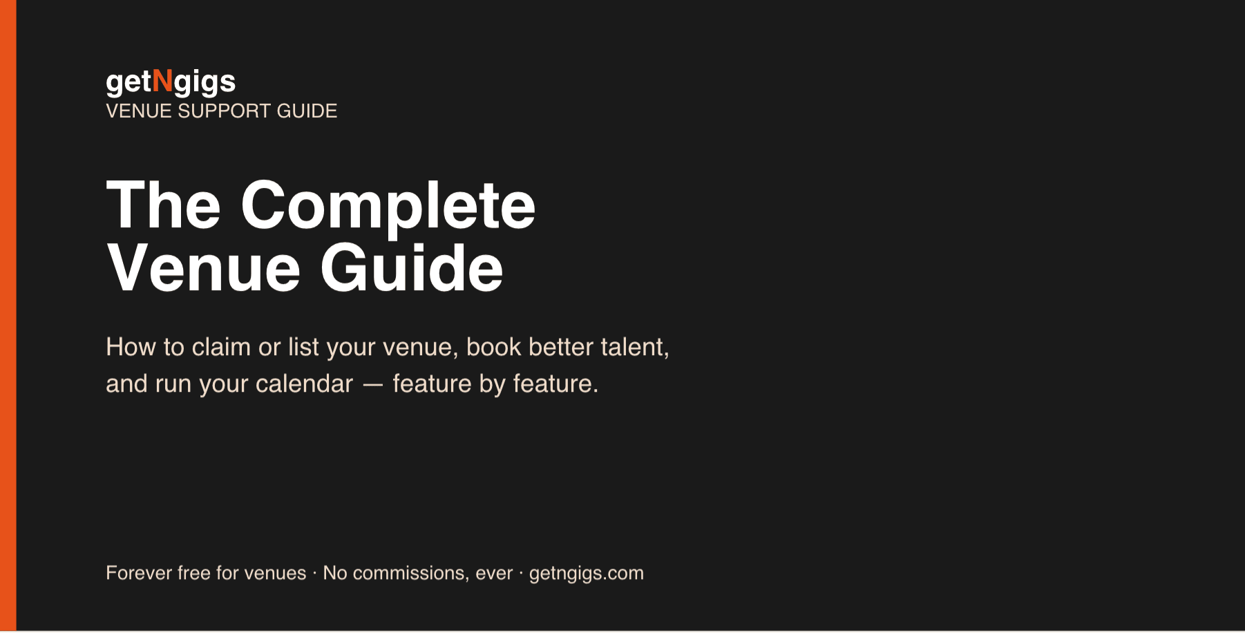 From Listing to Booked: How the getNgigs Venue Workflow Works